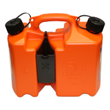 Fuel and Bar Oil Combination Bottle Can 5 Litre / 3 Litre Suits Chainsaw 4WD Bike