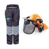 Hurricane Protective Chainsaw Pants & Pants + Helmet Combos Leg Cut Proof Trousers